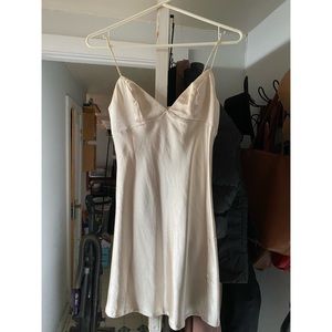 Light pink silk dress